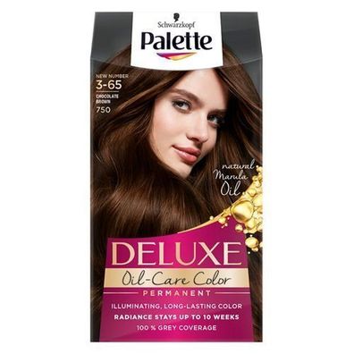 Palette Deluxe Oelpflege-Haarfarbe mit Mikrooelen 750ml - Schokoladenbraun (3-65)