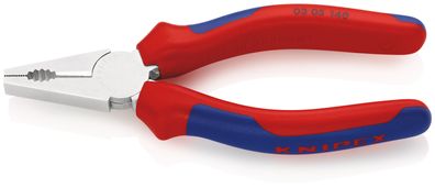 KNIPEX 03 05 140 Kombizange mit Comfort-Griffen verchromt 140 mm