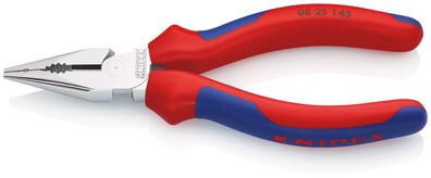 KNIPEX 08 25 145 SB Spitz-Kombizange mit Comfort-Griffen verchromt 145 mm
