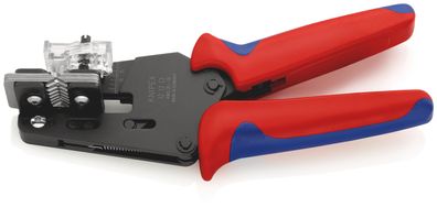 KNIPEX 12 12 13 Präzisions-Abisolierzange mit Formmessern mit Mehrkomponenten-Hüllen