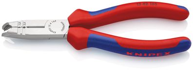 KNIPEX 13 42 165 Abmantelungszange mit Comfort-Griffen schwarz atramentiert 165 mm