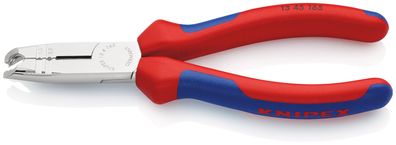 KNIPEX 13 45 165 Abmantelungszange mit Mehrkomponenten-Hüllen verchromt 165 mm