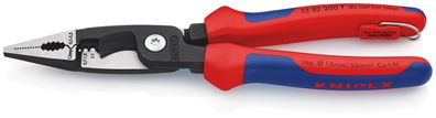 KNIPEX 13 82 200 Elektro-Installationszange mit Mehrkomponenten-Hüllen schwarz atrame