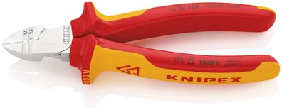 KNIPEX 14 26 160 Abisolier-Seitenschneider isoliert mit Mehrkomponenten-Hüllen, VDE-g