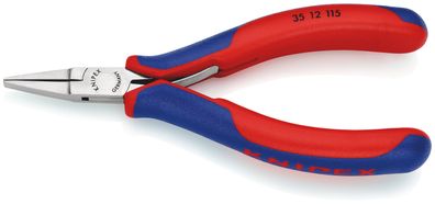 KNIPEX 35 12 115 Elektronik-Greifzange mit durchgestecktem Gelenk mit Mehrkomponenten