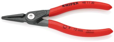 KNIPEX 48 11 J0 Präzisions-Sicherungsringzange für Innenringe in Bohrungen mit rutsch