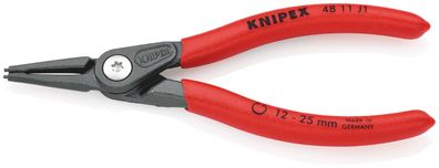 KNIPEX 48 11 J1 Präzisions-Sicherungsringzange für Innenringe in Bohrungen mit rutsch
