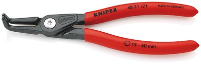 KNIPEX 48 21 J21 Präzisions-Sicherungsringzange für Innenringe in Bohrungen mit rutsc