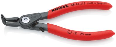KNIPEX 48 41 J11 Präzisions-Sicherungsringzange für Innenringe in Bohrungen mit rutsc