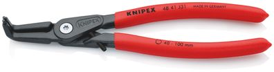 KNIPEX 48 41 J31 Präzisions-Sicherungsringzange für Innenringe in Bohrungen mit rutsc