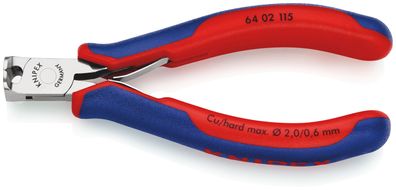 KNIPEX 64 02 115 Elektronik-Vornschneider mit Mehrkomponenten-Hüllen 115 mm
