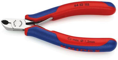 KNIPEX 64 52 115 Elektronik-Vornschneider mit Mehrkomponenten-Hüllen 115 mm