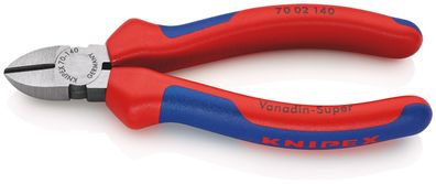 KNIPEX 70 02 140 SB Seitenschneider mit Mehrkomponenten-Hüllen schwarz atramentiert 1