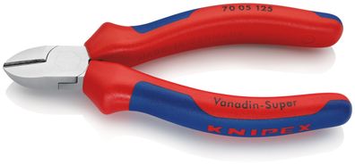 KNIPEX 70 05 125 Seitenschneider mit Comfort-Griffen verchromt 125 mm