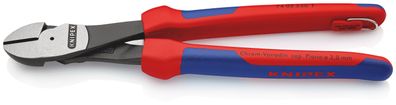 KNIPEX 74 02 250 Kraft-Seitenschneider mit Mehrkomponenten-Hüllen schwarz atramentier