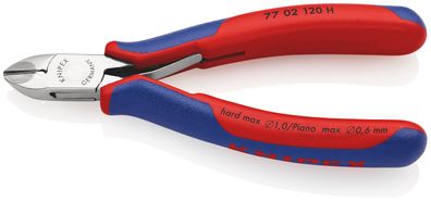 KNIPEX 77 02 120 H ESD Elektronik-Seitenschneider mit eingesetzter Hartmetallschneide