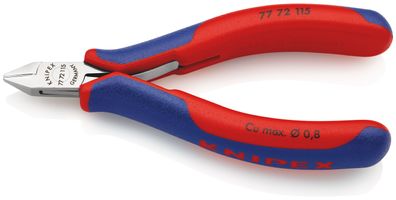 KNIPEX 77 72 115 Elektronik-Seitenschneider mit durchgestecktem Gelenk mit Mehrkompon