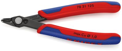KNIPEX 78 31 125 Electronic Super Knips® mit Mehrkomponenten-Hüllen brüniert 125 mm