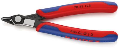 KNIPEX 78 41 125 Electronic Super Knips® mit Mehrkomponenten-Hüllen brüniert 125 mm