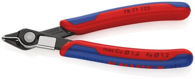 KNIPEX 78 71 125 ESD Electronic Super Knips® ESD mit Mehrkomponenten-Hüllen brüniert
