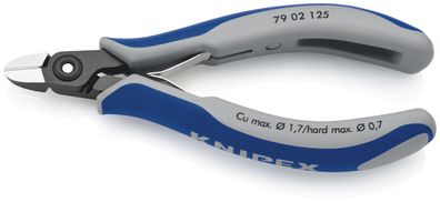 KNIPEX 79 02 125 ESDSB Präzisions-Elektronik-Seitenschneider ESD mit Mehrkomponenten