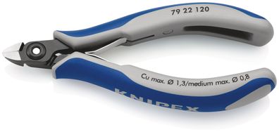 KNIPEX 79 22 120 ESD Präzisions-Elektronik-Seitenschneider ESD mit Mehrkomponenten-Hü