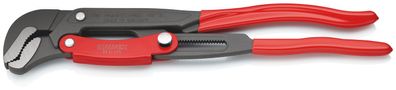 KNIPEX 83 61 015 Rohrzange S-Maul mit Schnelleinstellung mit Kunststoff überzogen gra