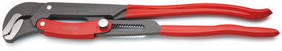 KNIPEX 83 61 020 Rohrzange S-Maul mit Schnelleinstellung mit Kunststoff überzogen gra