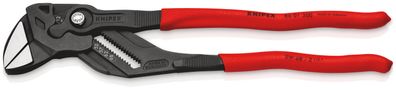 KNIPEX 86 01 300 SB mit rutschhemmendem Kunststoff überzogen grau atramentiert