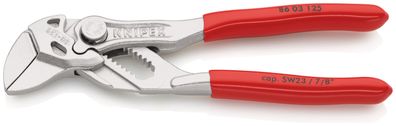 KNIPEX 86 03 125 SB Mini-Zangenschlüssel Zange und Schraubenschlüssel in einem Werkze
