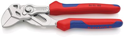 KNIPEX 86 05 180 T BK Zangenschlüssel Zange und Schraubenschlüssel in einem Werkzeug