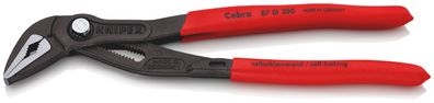 KNIPEX 87 51 250 SB Cobra® ES Wasserpumpenzange extra-schlank mit rutschhemmendem Kun