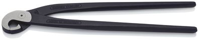 KNIPEX 91 00 200 SB Fliesenlochzange (Papageienschnabelzange) schwarz atramentiert 20
