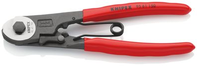 KNIPEX 95 61 150 Bowdenzugschneider mit Kunststoff überzogen schwarz atramentiert 150