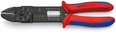 KNIPEX 97 32 240 Crimpzange mit Mehrkomponenten-Hüllen schwarz lackiert 240 mm
