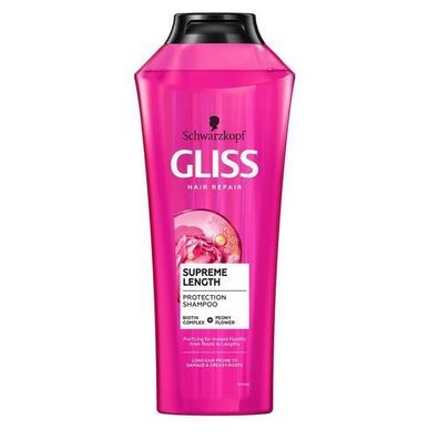 Schwarzkopf Gliss Supreme Laenge Shampoo 250ml - Intensive Pflege & Reinigung fuer