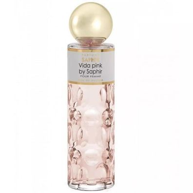 Saphir Vida Pink Eau de Parfum fuer Damen, 200 ml
