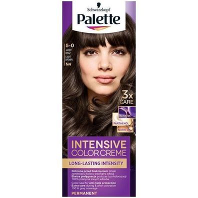 Palette Haarfarbe N4 - Natuerlicher Braunton fuer langanhaltende Farbbrillanz