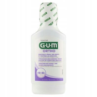 Sunstar GUM Ortho Mundspuelung 3090, 300 ml - Lange Haltbarkeit!
