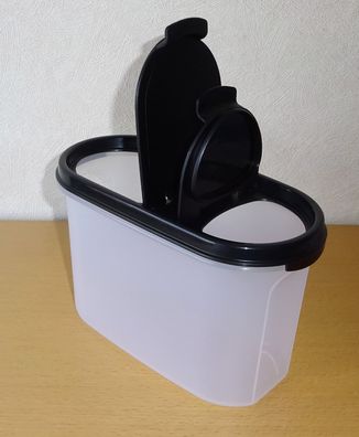 Tupperware® * * Eidgenosse oval 1,1l * * Trockenvorratsbehälter - Schwarz
