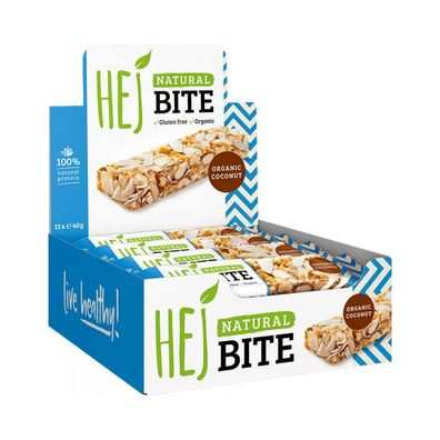 HEJ Natural HEJ Bite Organic (12x40g) Organic Coconut