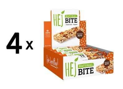 4 x HEJ Natural HEJ Bite Organic (12x40g) Roasted Nuts