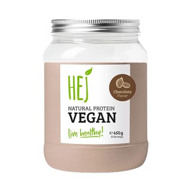 HEJ Natural Protein Vegan (450g) Chocolate
