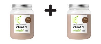 2 x HEJ Natural Protein Vegan (450g) Chocolate