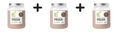 3 x HEJ Natural Protein Vegan (450g) Chocolate