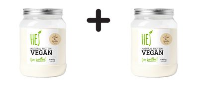 2 x HEJ Natural Protein Vegan (450g) Vanilla