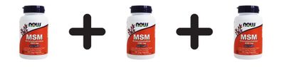 3 x Now Foods MSM 1000mg (120)