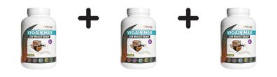 3 x ProFuel Vegain MAX (3000g) Chocolate Fudge Brownie