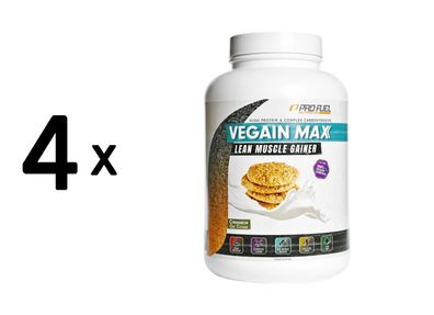 4 x ProFuel Vegain MAX (3000g) Cinnamon Oat Cookie