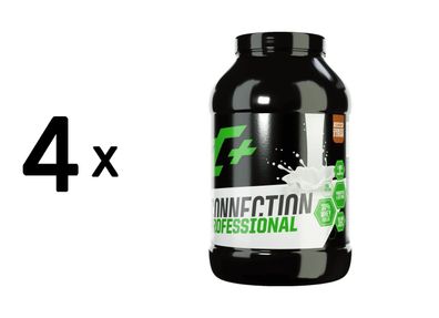 4 x Zec+ Whey Connection Professional (1000g) Cookies and Cream